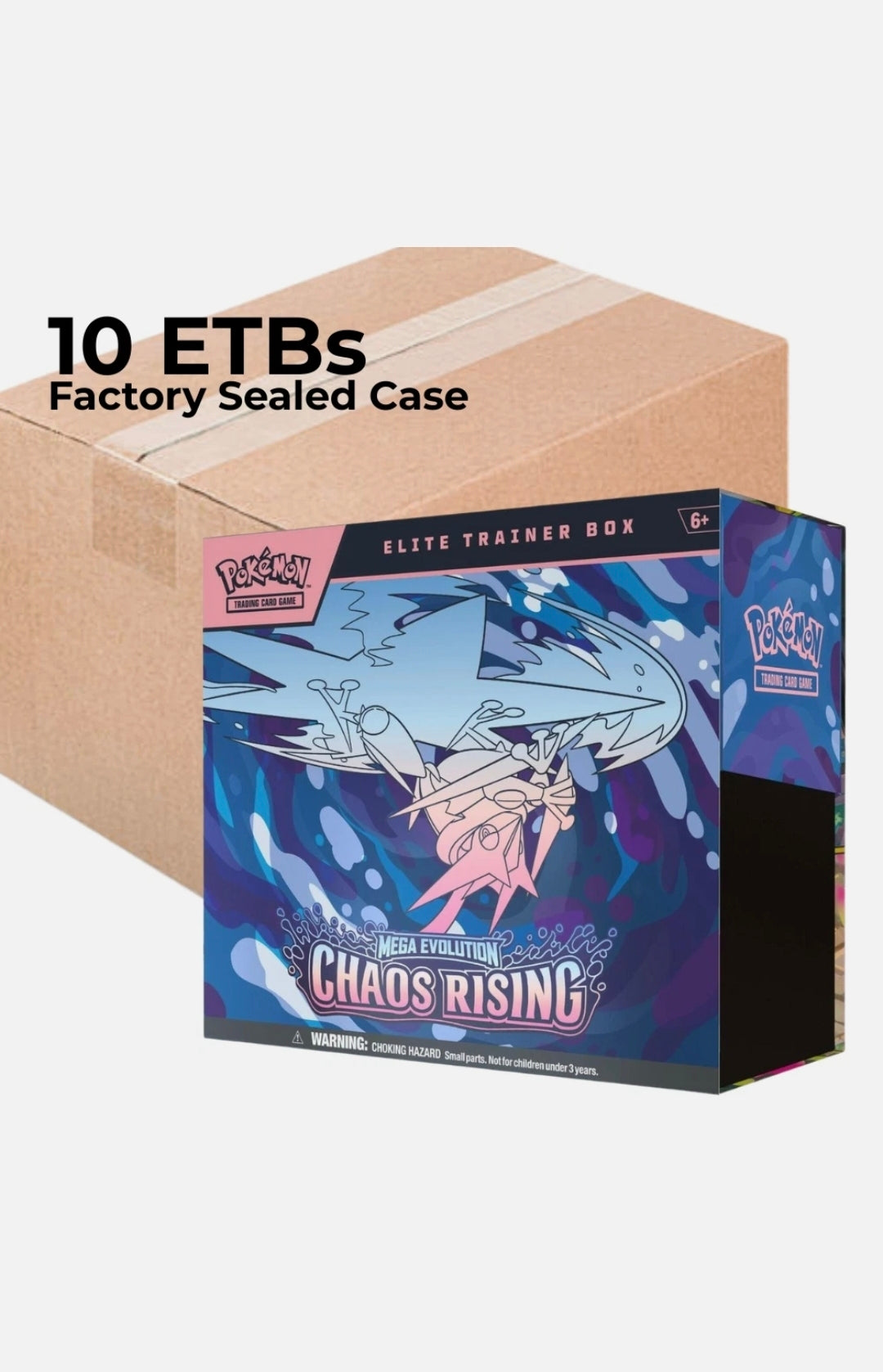 Pokemon Mega Evolution Chaos Rising Elite Trainer Box case x10 etb
